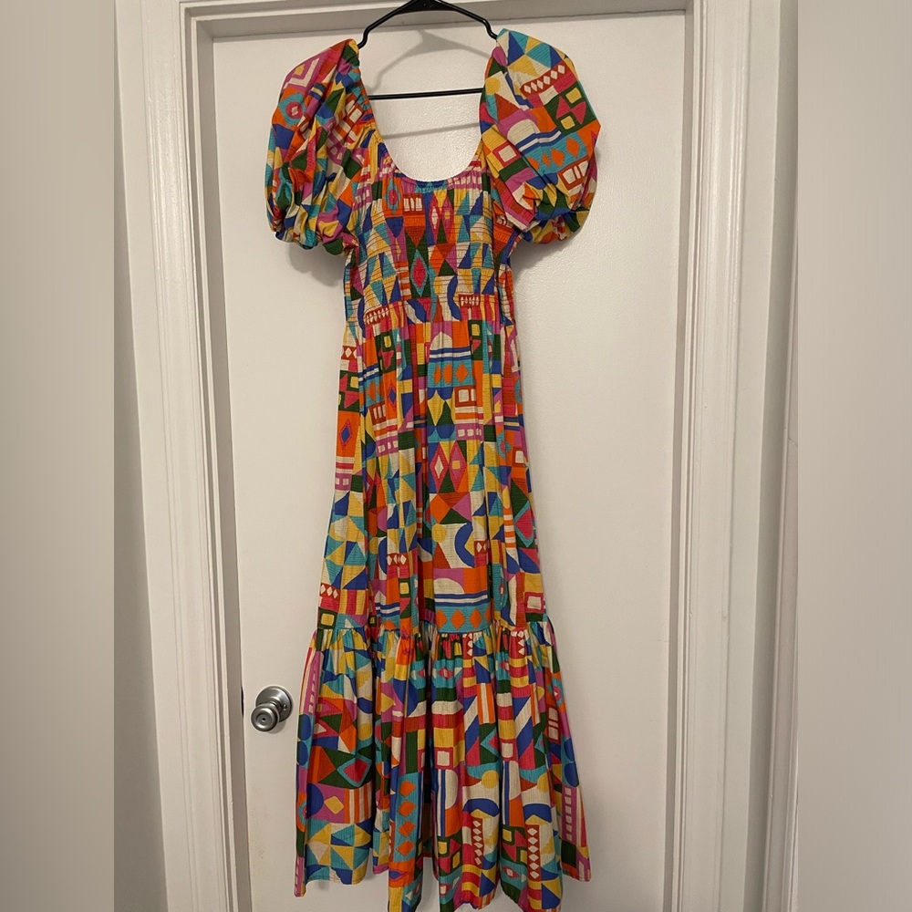 Antonio Melani - worn once! Scoop neck with puff sleeves and hidden zipper!